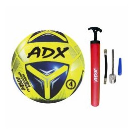 Balon De Futbol 4 Adx Premium Hibrido Pegado Y Cosido+bomba