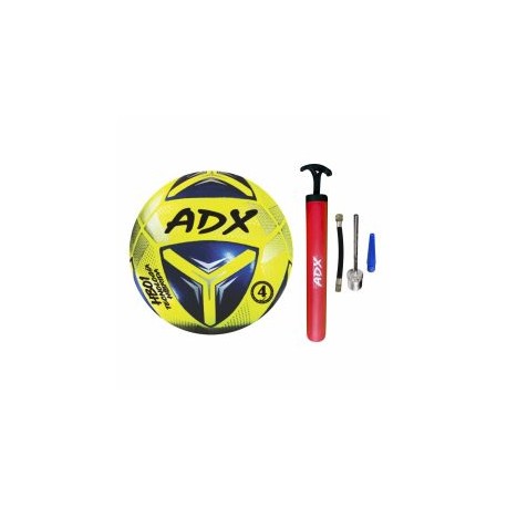 Balon De Futbol 4 Adx Premium Hibrido Pegado Y Cosido+bomba