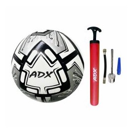 Balon De Futbol 5 Adx Premium Hibrido Pegado Y Cosido+bomba