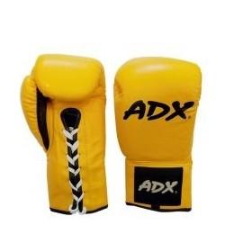 Guantes Profesionales para boxeo 8 y 10 onzas (PIEL) Amarillo