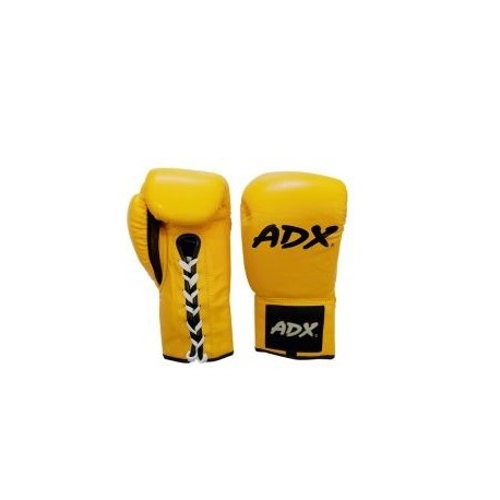 Guantes Profesionales para boxeo 8 y 10 onzas (PIEL) Amarillo