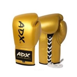 Guantes Profesionales para boxeo 8 y 10 onzas (PIEL) Oro