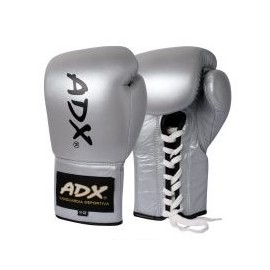 Guantes Profesionales para boxeo 8 y 10 onzas (PIEL) Plata