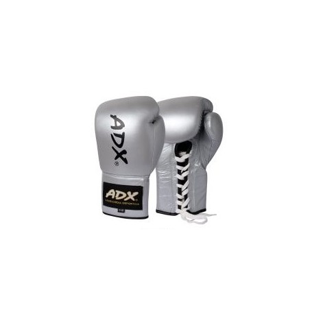 Guantes Profesionales para boxeo 8 y 10 onzas (PIEL) Plata