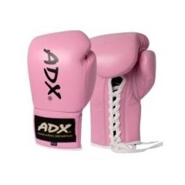 Guantes Profesionales para boxeo 8 y 10 onzas (PIEL) Rosa