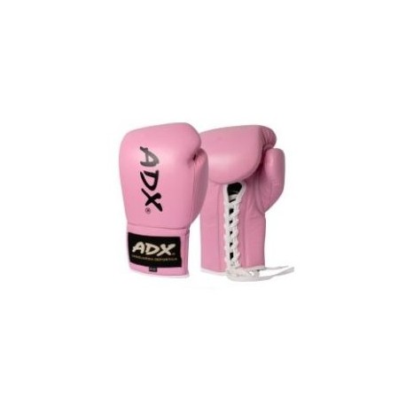 Guantes Profesionales para boxeo 8 y 10 onzas (PIEL) Rosa