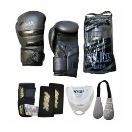 Kit De Guantes Para Boxeo Adx Modelo Split + Complementos