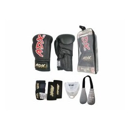 Kit Guantes Box Adx Modelo Prisma3 Peso Real + Complementos