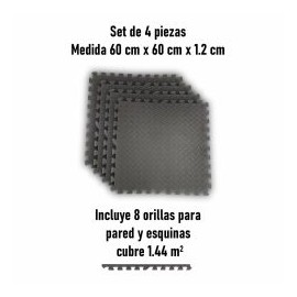 Piso Gym Tatami ADX 4 piezas de 60x60x1.2 cm cubre 1.44 m²