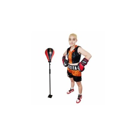 Súper Speed Bag Pera De Piel Uso Rudo Se Fija Al Piso Cobra