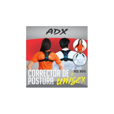 Corrector de postura unisex negro